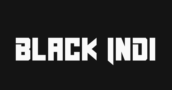 Black Indie font thumbnail